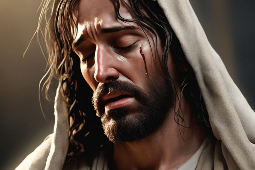 Jesus crying over killing of children of Ghaza